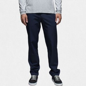 Lululemon Navy Blue Chino Pants Ascent Stretch Commuter